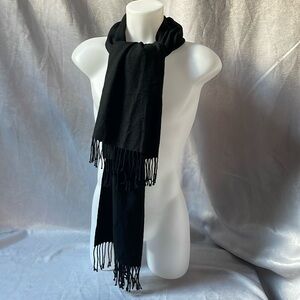 Long black scarf